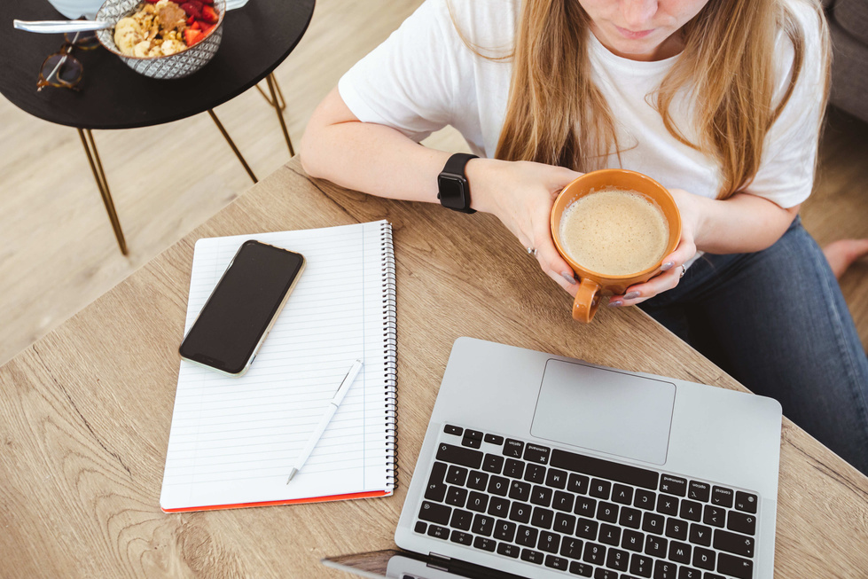 Woman Working from Home